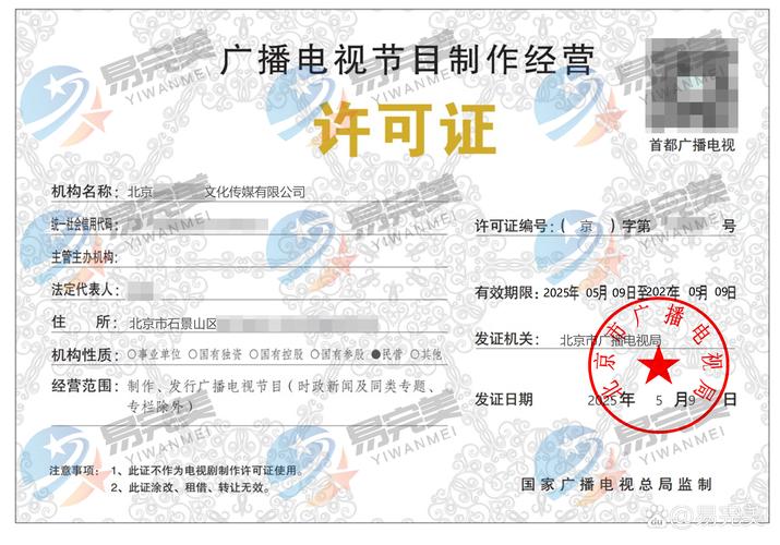 北京新下2025年05月09日廣播電視節(jié)目制作經(jīng)營許可證解讀